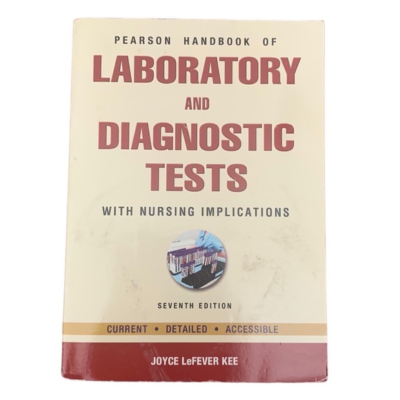 Pearson Handbook of Laboratory & Diagnostic Tests Nursing School Textbook - Picture 2 of 3